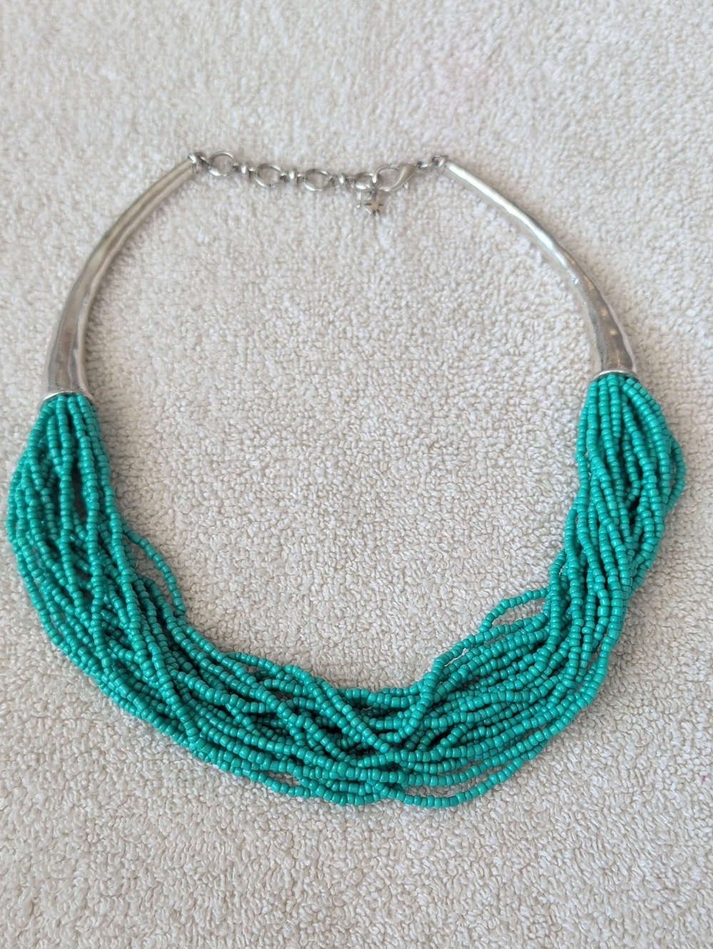 Turquoise Multi-Strand Beaded Necklace by